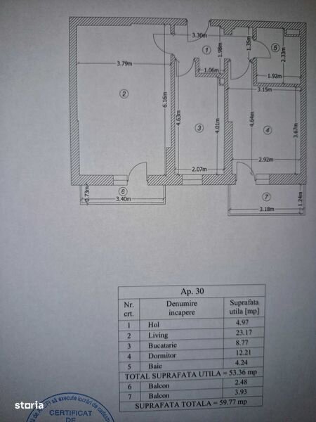 Berceni, Alunis, vand apartament 2 camere cf. 1, dec.,